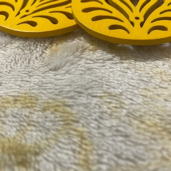 Elegant Yellow Teardrop Earrings - Picture 4 of 6